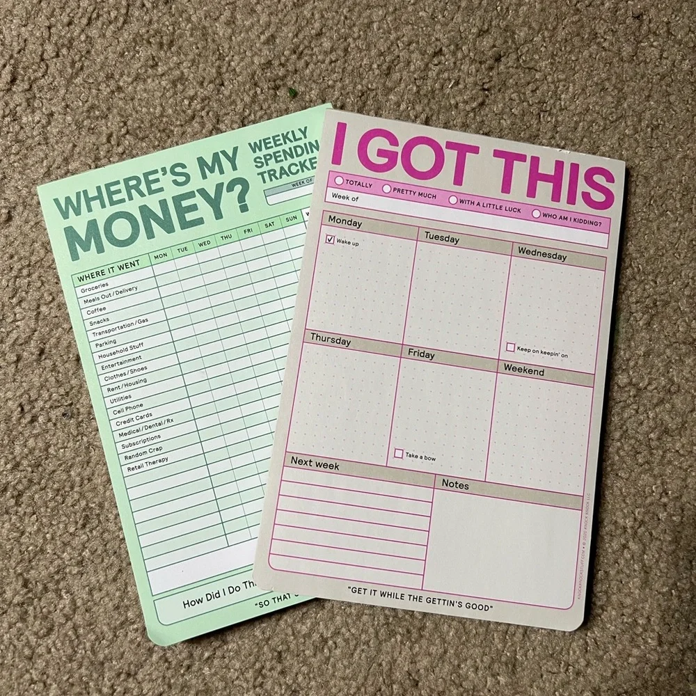 Knock Knock Weekly Note Pads
